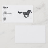 Visite Carte galopante de profil de cheval (Devant / Derrière)