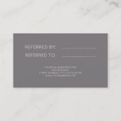 Visite Carte géométrique de référence d'or rose élégant (Dos)