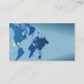 Visite carte globale de mot et conception de carte de (Dos)