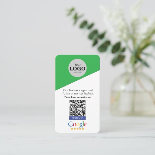 Visite Carte Google de révision (Debout devant)