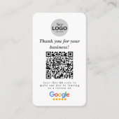 Visite Carte Google de révision (Devant)