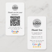 Visite Carte Google de révision (Devant / Derrière)