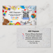 Visite Carte Google Review Pour Les Entreprises De Garde  (Devant / Derrière)