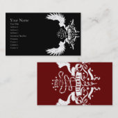 Visite Carte graphique de profil de liberté (Devant / Derrière)