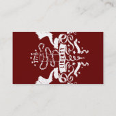 Visite Carte graphique de profil de liberté (Dos)