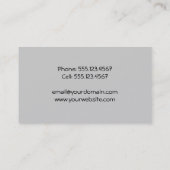 Visite Carte grise et noire de profil (Dos)