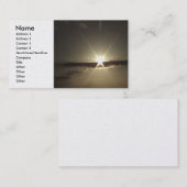 Visite Carte hawaïenne de profil de coucher du soleil (Devant / Derrière)