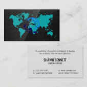 Visite Carte internationale | Logo de connexion globale (Devant / Derrière)