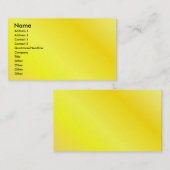 Visite Carte jaune de profil (Devant / Derrière)