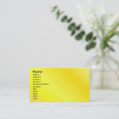 Visite Carte jaune de profil (Debout devant)