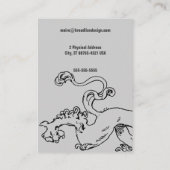Visite Carte large de lion de progression (Dos)