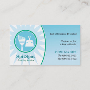 Visite Carte lumineuse brillante d'entreprise de services