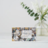 Visite Carte luxueuse de bureau de montre de gratte-ciel (Debout devant)