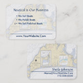 Visite Carte marine de Martha's Vineyard Nettoyer frais (Devant / Derrière)