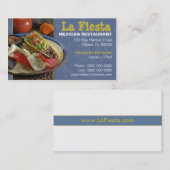 Visite Carte mexicaine de restauration (Devant / Derrière)