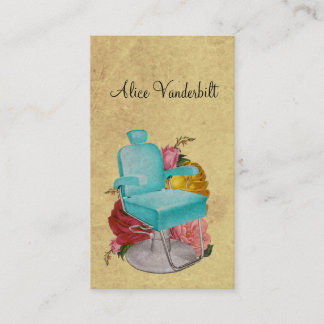 Visite Carte minable vintage de styliste en coiffure de