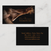 Visite Carte modèle de salon de beauté pour coiffure prof (Devant / Derrière)