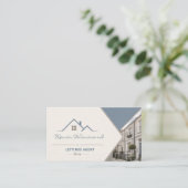 Visite Carte moderne d'agent de location (Debout devant)