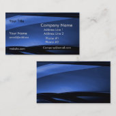 Visite Carte moderne de profil d'affaires de noir bleu (Devant / Derrière)