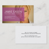 Visite Carte moderne de profil - Jamie Eason (Devant / Derrière)