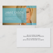 Visite Carte moderne de profil - Jamie Eason (Devant / Derrière)
