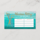 Visite Carte moderne de rendez-vous de coiffeur de (Dos)