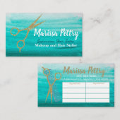 Visite Carte moderne de rendez-vous de coiffeur de (Devant / Derrière)