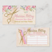 Visite Carte moderne de rendez-vous de coiffeur de (Devant / Derrière)