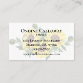 Visite Carte moderne de soins de la peau d'affaires à la  (Dos)