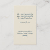 Visite carte moderne d'industrie musicale de guitare (Dos)