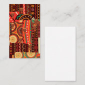 Visite Carte Motif de la tribu Afrocentric Kente (Devant / Derrière)