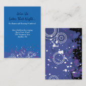 Visite Carte musicale de partie de bat mitzvah de barre (Devant / Derrière)