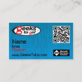 Visite Carte MVP Blair QR de geeks