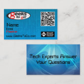 Visite Carte MVP Blair QR de geeks (Devant / Derrière)