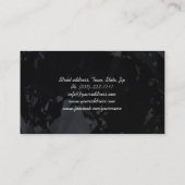 Visite Carte noire du concepteur de bijoux en diamant (Dos)