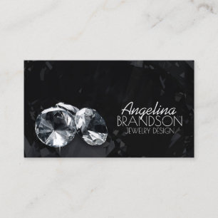 Visite Carte noire du concepteur de bijoux en diamant