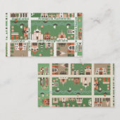 Visite carte nominative de carte de bande dessinée (Devant / Derrière)