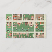 Visite carte nominative de carte de bande dessinée (Dos)