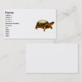 Visite Carte orientale de profil de tortue de boîte (Devant / Derrière)
