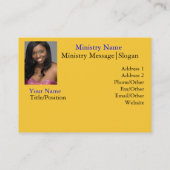 Visite Carte parfaite de Paix-Affaires/ministère (Dos)