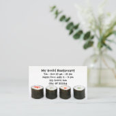 Visite Carte personnalisable de restauration de sushi (Debout devant)