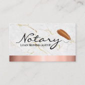 Visite Carte personnalisable du service de notaire mobile (Devant)