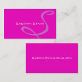 Visite Carte personnalisée décorée d'un monogramme de (Devant / Derrière)