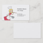 Visite Carte personnelle de rétro bande dessinée blonde (Devant / Derrière)