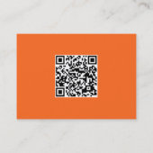 Visite Carte personnelle grunge orange de grande (Dos)