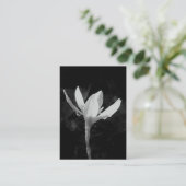 Visite Carte photo blanc d'ATC de lis de pluie (Debout devant)