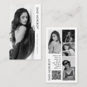 Visite Carte photo comp Acteur de modèle professionnel mo (Devant / Derrière)