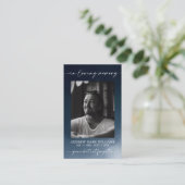 Visite Carte photo de la prière commémorative des funérai (Debout devant)