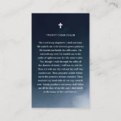 Visite Carte photo de la prière commémorative des funérai (Dos)