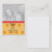 Visite Carte photo de point de polka (Devant / Derrière)